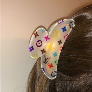Louis Vuitton rainbow hair clip